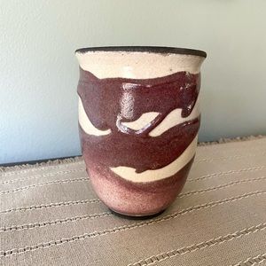 🟢 Handmade Raku Pottery Vase